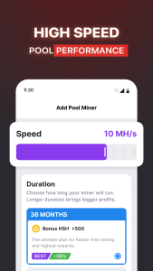 اسکرین شات 4 برنامه CT Pool: Crypto Mining App