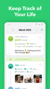 اسکرین شات 4 برنامه Daylio Journal - Mood Tracker