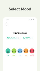 اسکرین شات 2 برنامه Daylio Journal - Mood Tracker