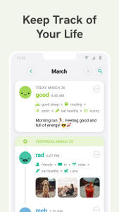 اسکرین شات 4 برنامه Daylio Journal - Mood Tracker