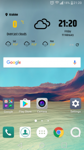اسکرین شات 6 برنامه Simple weather & clock widget
