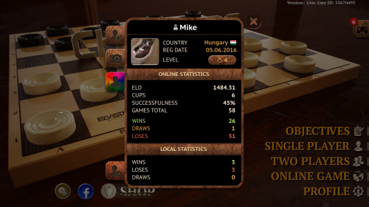 اسکرین شات بازی Checkers Online Elite 5