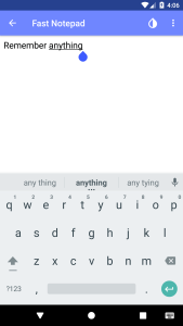 اسکرین شات 2 برنامه Fast Notepad