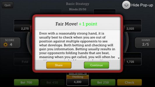 اسکرین شات بازی Tournament Poker Coach 2
