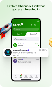 اسکرین شات 4 برنامه GoChat Messenger: Video Calls