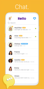 اسکرین شات 2 برنامه Hello - Talk, Chat & Meet