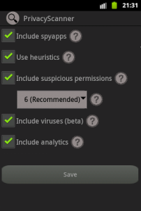 اسکرین شات برنامه Privacy Scanner (AntiSpy) Free 3