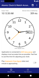 اسکرین شات برنامه Atomic Clock & Watch Accuracy 1