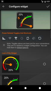 اسکرین شات برنامه Gauge Battery Widget 7