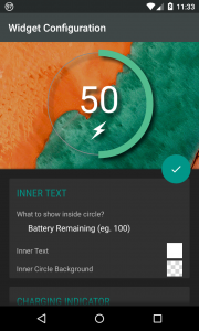 اسکرین شات برنامه Battery Widget Reborn 2