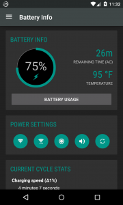 اسکرین شات برنامه Battery Widget Reborn 3