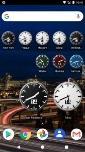 اسکرین شات برنامه World Clock Widget 1