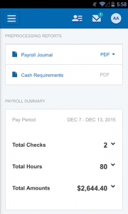 اسکرین شات برنامه Paychex Flex 3