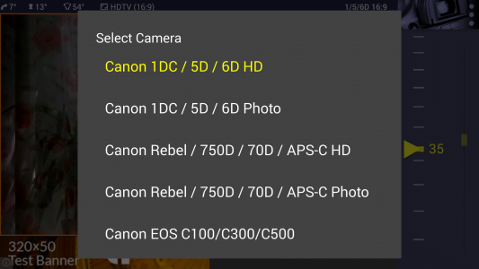 اسکرین شات برنامه Magic Canon ViewFinder 5
