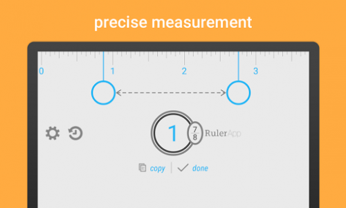 اسکرین شات برنامه Ruler App – Measure length in inches + centimeters 2