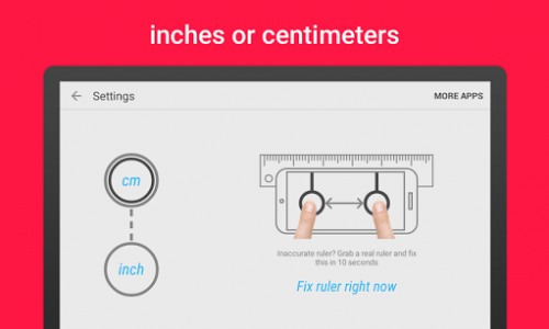 اسکرین شات برنامه Ruler App – Measure length in inches + centimeters 5