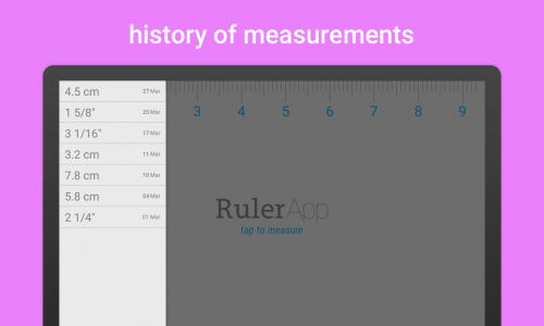 اسکرین شات برنامه Ruler App: Measure centimeters 4