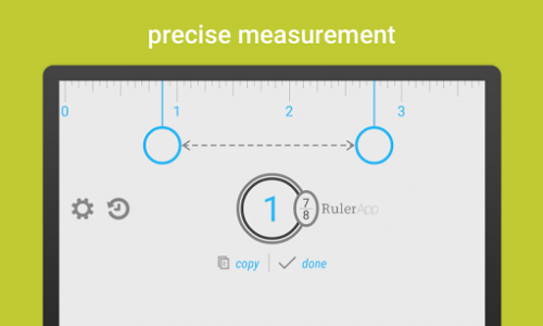 اسکرین شات برنامه Ruler App – Measure length in inches + centimeters 7