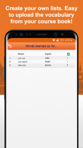 اسکرین شات برنامه Learn Persian Words Free 8