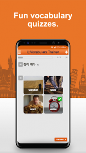 اسکرین شات برنامه Learn Korean Vocabulary Free 4
