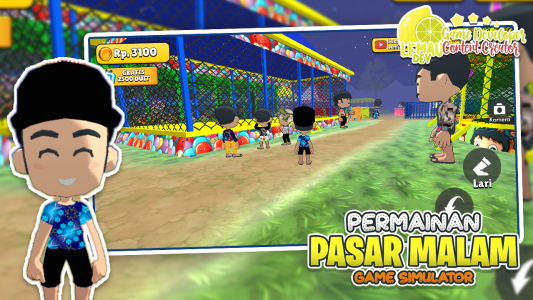 اسکرین شات 5 بازی Simulator Game Pasar Malam 3D