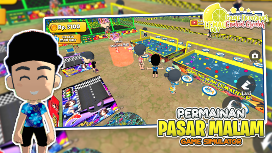 اسکرین شات 2 بازی Simulator Game Pasar Malam 3D