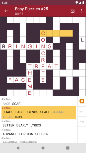 اسکرین شات 4 بازی Fill-In Crosswords