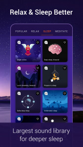 اسکرین شات 1 برنامه Sleep sounds: Relax & Sleep