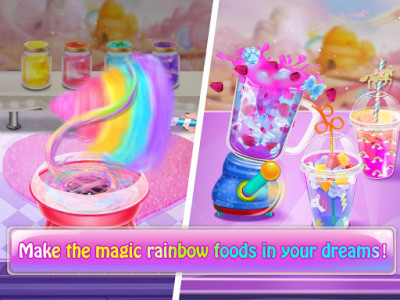 اسکرین شات بازی Magic Rainbow Unicorn Foods ❤ Dream Desserts! 4