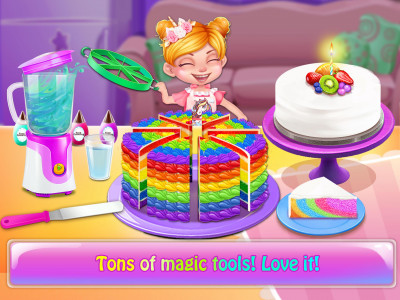 اسکرین شات بازی Unicorn Cake Cooking Games 4