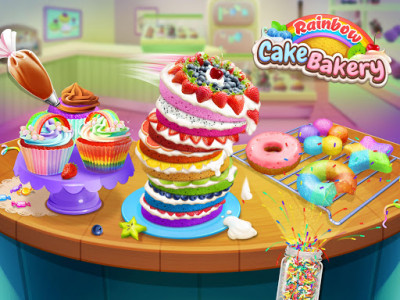اسکرین شات بازی Rainbow Cake Bakery 2