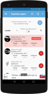 اسکرین شات 2 برنامه Unfollow Today