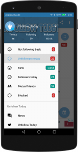 اسکرین شات برنامه Unfollow Today 1
