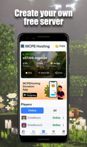 اسکرین شات برنامه MCPEHosting - Minecraft Server 1