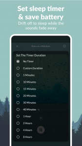 اسکرین شات برنامه Rain Sounds - Sleep & Relax 6