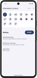 اسکرین شات 6 برنامه Screen Orientation Control