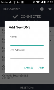 اسکرین شات برنامه DNS Switch - Unlock Region Res 3