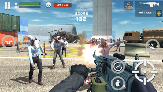 اسکرین شات بازی Dead Zombie Battle : Zombie Defense Warfare 1