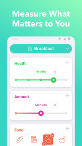 اسکرین شات 2 برنامه Nutrilio: Food Tracker & Water
