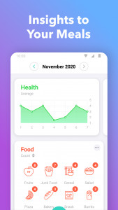اسکرین شات 5 برنامه Nutrilio: Food Tracker & Water