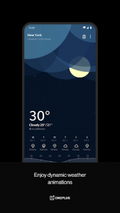 اسکرین شات برنامه OnePlus Weather 2