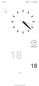 اسکرین شات 1 برنامه Analog Clock Second Widget