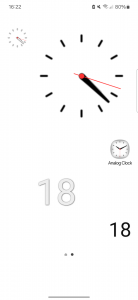 اسکرین شات برنامه Analog Clock Second Widget 1