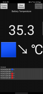 اسکرین شات 3 برنامه Phone Battery Temperature ℃