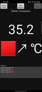 اسکرین شات 2 برنامه Phone Battery Temperature ℃