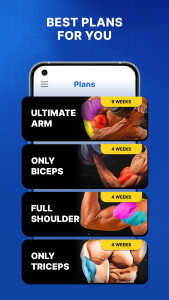اسکرین شات 3 برنامه Arms & Shoulders Home Workout