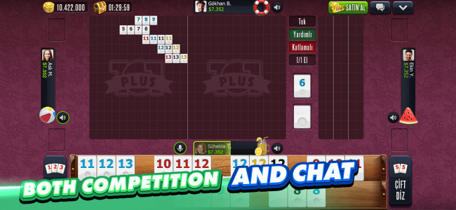 اسکرین شات 5 بازی 101 Okey Plus Rummy Board Game