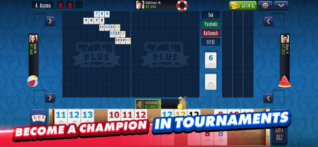 اسکرین شات 7 بازی 101 Okey Plus Rummy Board Game
