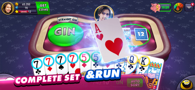 اسکرین شات بازی Gin Rummy Plus: Fun Card Game 4