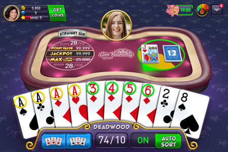 اسکرین شات 1 بازی Gin Rummy Plus: Fun Card Game